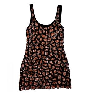 Vintage Guess hand embroidered mini dress